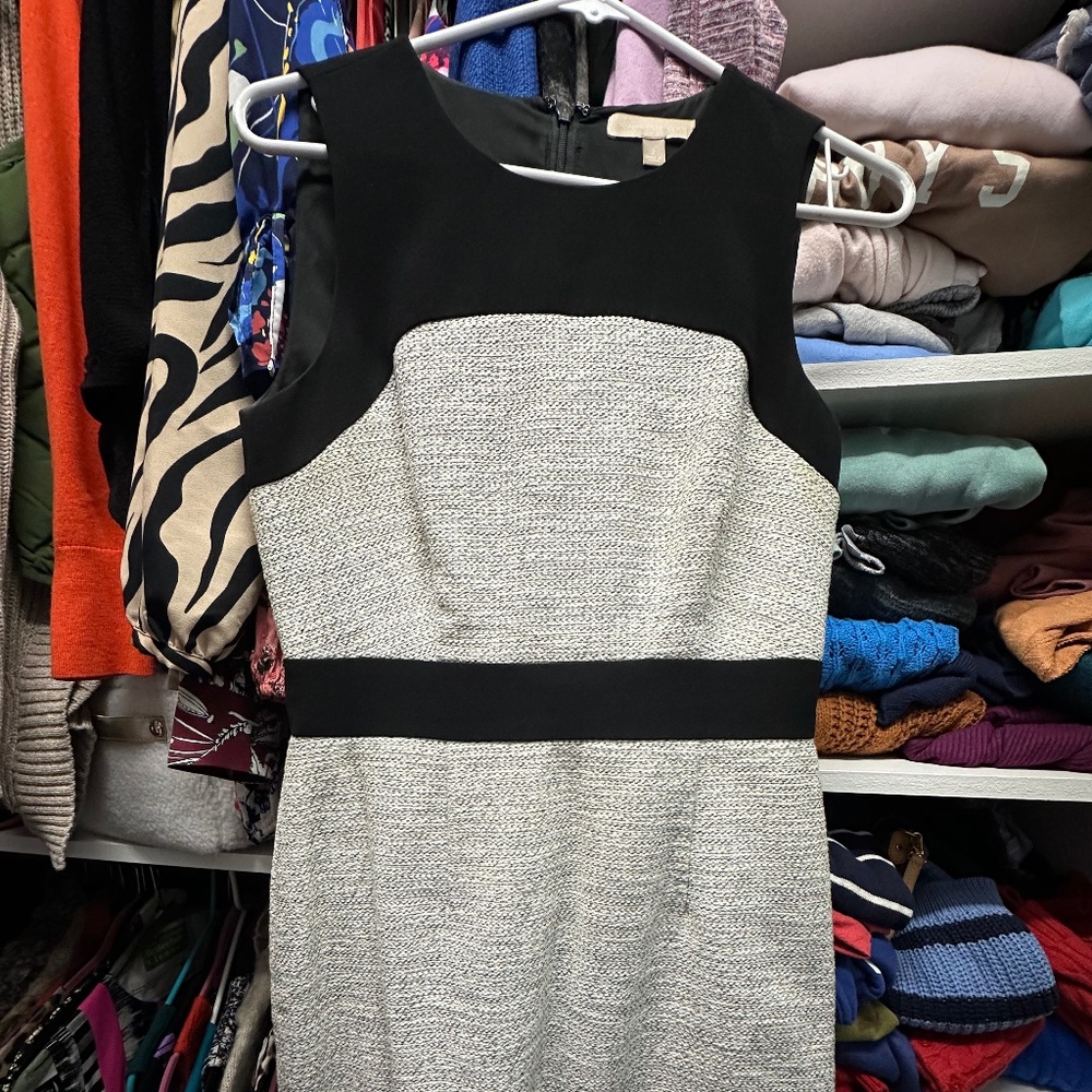 Banana republic tweed and black dress